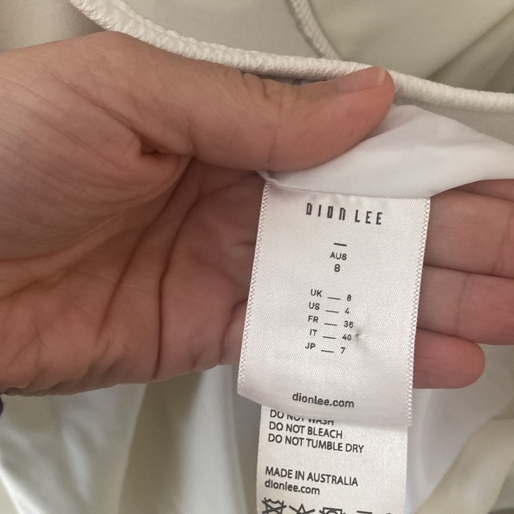 NEW Dion Lee White Belted Orbit Mini Dress - Picture 5 of 9
